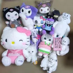20点 ぬいぐるみセット Sanrio キティ クロミ 三小毛 モフサンド