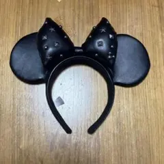 ディズニー カチューシャ ミニー ブラック スタッズ