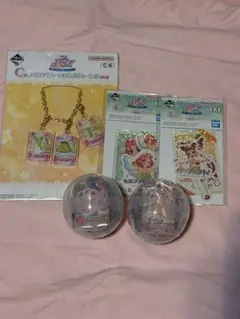 アイカツ一番くじキーホルダー、シール、ガチャガチャ