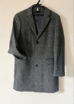 グレー チェック コート