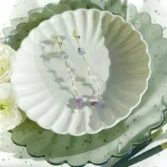 天然石とパールのピアス/イヤリング