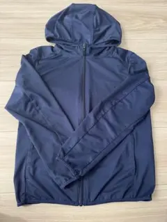エアリズム UVカットパーカー　ネイビー　 130cm