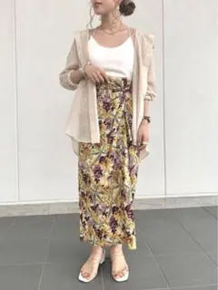 VIS 花柄スカートのサムネイル