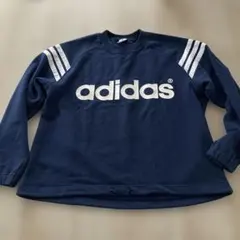 adidas ネイビー トレーナー　短丈90s ビンテージ