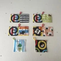 しましまぐるぐる　カシャカシャハンカチ