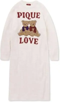 PIQUE LOVE ベアジャガードワンピース