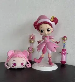 (3/31まで)おジャ魔女どれみ Qposket＋光るおもちゃ＋ドドぬいぐるみ