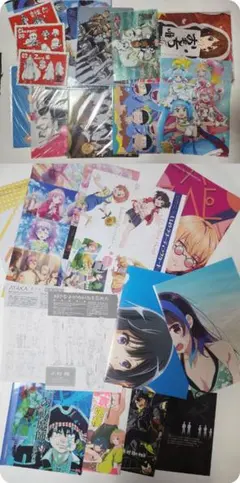 アニメディア　マガジン　アニメージュ　Newtype　クリアファイル　ワンピース