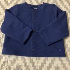 プチバトー カーディガン ベビー ネイビー PETIT BATEAU 81㎝