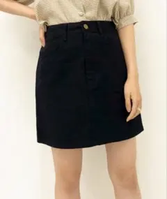 apres jour ブラック ミニスカート