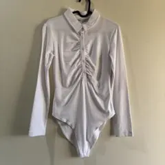 Mサイズ★ZARA ボディースーツ　トップス　ホワイト