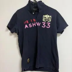 ASHWORTH GOLF ポロシャツ ネイビー Lサイズのサムネイル