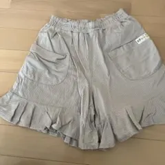 kp ニットプランナー 裾フリル　ショートパンツ　140 薄手　ベージュ