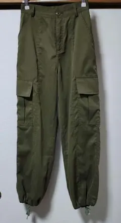 JUNOAH　カーゴパンツ 　カーキ　 レディース　Sサイズ　 春夏用