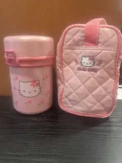 最終値下げ！ハローキティ 保温弁当箱 中型 花柄