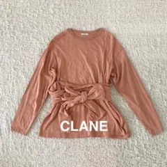 クラネ　CLANE CASHOUR CUT TOPS　トップス　長袖　オレンジ