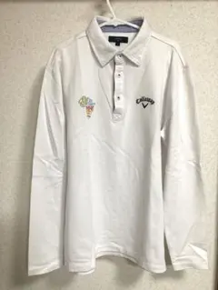 Callaway 長袖ポロシャツ ホワイト