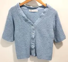 23SS YANUK×CASA FLINE フリルカラー ショート カーディガンのサムネイル