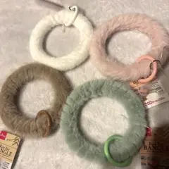 DAISO　エコファー バングル　ハンドストラップ　４本セット