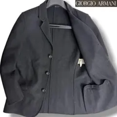 J6257 美品 ジョルジオアルマーニ 黒タグアンコンジャケット ブラック 50のサムネイル