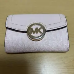 MICHAEL KORS 三つ折り財布 ベージュ/ピンク