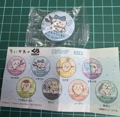 ちいかわ×くら寿司コラボ 缶バッジ ハチワレ