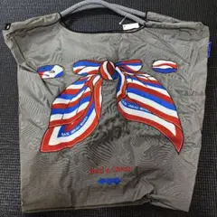 ボスくん専用　&Chainリボン刺繍トートバッグ Mサイズグレー