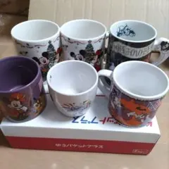 ミッキー ミニー ハロウィン 　クリスマス　マグカップ 6個セット