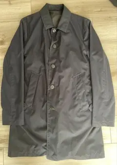 グレー ステンカラーコート