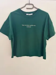 Lugnoncure ロゴ刺繍 Tシャツ グリーン