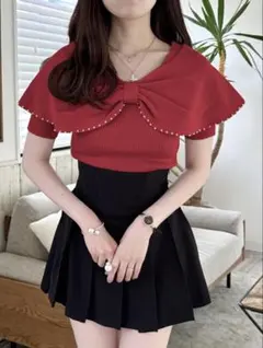 GRL パールリボンニットトップス【dr672a】