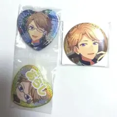 あんさんぶるスターズ あんスタ くじ ハート 缶バッジ 鳴上嵐 セット