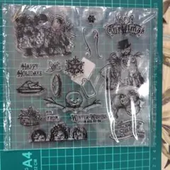 クリスマスと冬のクリアスタンプ