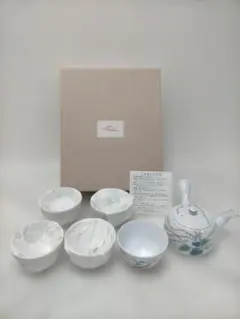 【新品・未使用】　深川製磁　急須と湯呑み6点セット　88225-2-①-001T