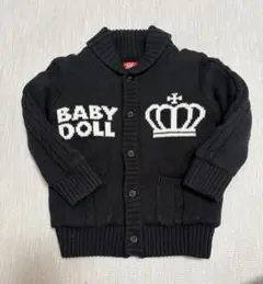 BABY DOLL ブラックカーディガン 90cm
