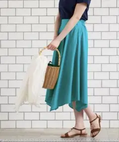 【新品】le. coeur blanc ハンカチーフヘムフレアスカート