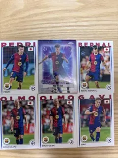 Topps FCバルセロナ トレーディングカード 6枚セット