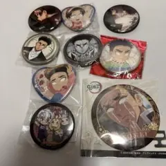 鬼滅の刃　缶バッジ　まとめ売り　9点セット