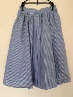 ストライプ フレアスカート