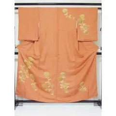 附下げ 袷 綸子 牡丹 波取 菊 梅 牡丹 桐 154cm前後 - メルカリ