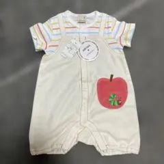 【新品】プティマイン はらぺこあおむし カバーオール 80cm 半袖