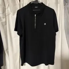 DIESEL メンズ ポロシャツ ジップアップ ブラック - メルカリ