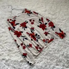 AZUL BY MOUSSY (M) 総柄 花柄 セーター