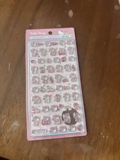 ボンボンドロップシール　ミニ　ハローキティ ピンク