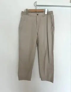 ユニクロ　UNIQLO EZYアンクルパンツ　ストレッチ　S ベージュ