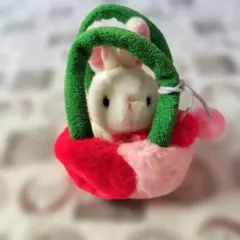 ぬいぐるみ うさぎ さくらんぼ 美品