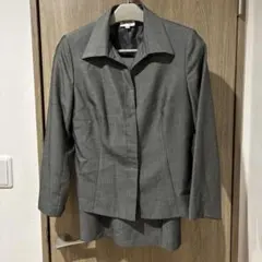 グレー シングルボタンジャケット スーツセット