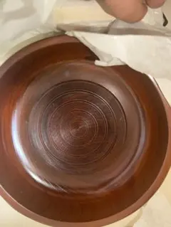 木製茶色ボウル 円形模様