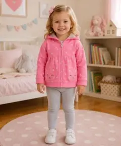 Carter's ベビー パーカー 18m ピンク 猫ポケット