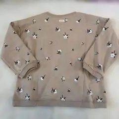 organiczoo コットン花柄トレーナー